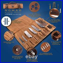 Adjustable Canvas Knife Roll 12oz Waterproof Storage with 13 Slots for Travel Adjustable Canvas Knife Roll 12oz Waterproof Storage with 13 Slots for Travel