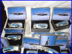Air Force Jet & Eagle pocket knife tin case-12 knives-lot-10y storage find-folds