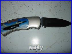 Air Force Jet & Eagle pocket knife tin case-12 knives-lot-10y storage find-folds