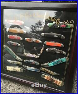 All Case XX Knifes With Original 1990 Display Case From Store With Key
