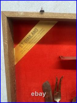 Amazing Full Service for 12 Thailand Plated Cutlery -Wooden Carry Case
