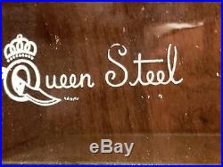 Antique Case Queen Steel Cutlery Store Knife Display Case 3 Shelf 18.5