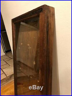 Antique Display Case Wiss Shears And Scissors Stay Sharp Knife Sign Store Wall