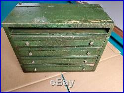 Antique Knife Watch Apothecary General Store Counter Top Dovetail Display Case 1