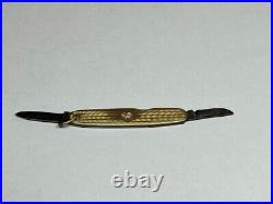 Antique Miller Bros. 10K Yellow Gold Gentleman's Pocket Knife