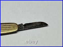 Antique Miller Bros. 10K Yellow Gold Gentleman's Pocket Knife