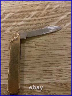 Antique Miller Bros. 14K Yellow Gold Gentleman's Pocket Knife