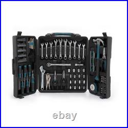 Anvil Home Tool Kit Set 3/8 in. Drive Blow-Molded Storage Case 137-Piece