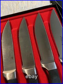 Authentic Original SULLIVAN'S Steak Knife Set of 4 With Case New