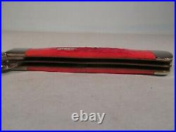 BEAUTIFUL 2009 WR CASE XX BRIGHT RED TRAPPER FOLDING KNIFE With STORAGE BOX, LOOK