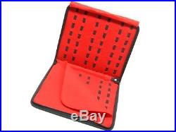 BLACK with RED Felt Lined Knife Tool STORAGE Travel CARRY Case Holds 40 Knives