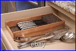 Bamboo Kitchen Knife Storage Holder Rack Drawer Knives Case Chef Organizer