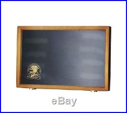 Beautiful Knife Display Case knife Storage Wood with liner Free Shipping