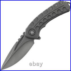 Bestech Knives Buwaya Folding Knife 3.5 Bohler M390 Steel Blade Titanium Handle