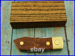 Big Vintage Falcon Itialy Barry Wood Tuckaway Swing Tri Fold Knife Knives Nos Nm Big Vintage Falcon Itialy Barry Wood Tuckaway Swing Tri Fold Knife Knives Nos Nm