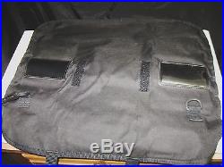 Black 12 Pocket Folding Cutlery Knife Roll Carrying Storage Case 20 x 17 strap