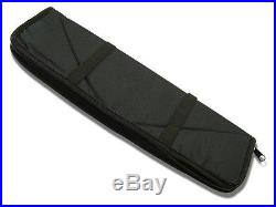 Black Nylon Zippered Fleece Lined Padded Storage Pouch Case Sheath Knife or Tool