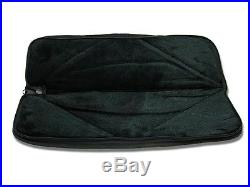 Black Nylon Zippered Fleece Lined Padded Storage Pouch Case Sheath Knife or Tool