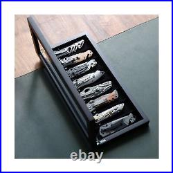 Bonaking Knife Display Case for 8 Pocket Knives Pocket Knife Case Storage B