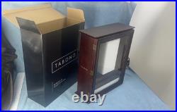 Brown Knife Storage Box with Shelves for Display and Organization Brown Knife Storage Box with Shelves for Display and Organization