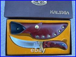 Buck 401 Kalinga knife with original leather sheath and display/storage case-NOS