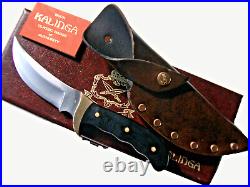 Buck 401 Kalinga knife with original leather sheath and display/storage case-NOS