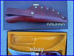 Buck 401 Kalinga knife with original leather sheath and display/storage case-NOS