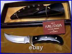 Buck 401 Kalinga knife with original leather sheath and display/storage case-NOS