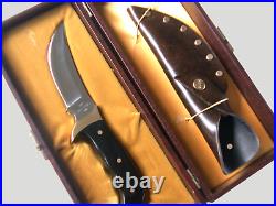 Buck 401 Kalinga knife with original leather sheath and display/storage case-NOS