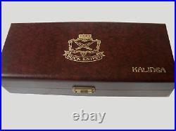 Buck 401 Kalinga knife with original leather sheath and display/storage case-NOS