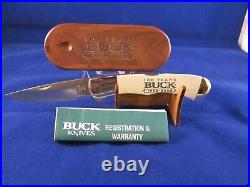 Buck 532 BuckLock 100th Year Anniversary Knife Wood Display Unopened Box SN# 064