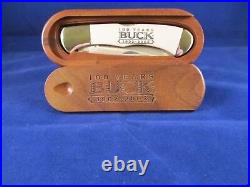 Buck 532 BuckLock 100th Year Anniversary Knife Wood Display Unopened Box SN# 066