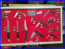 Buck Knife Retail Store Display Case With 12 Unused Display Knives