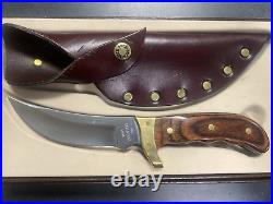 Buck Knife Rosewood Handle Kalinga 1970s With Sheath and Nice Storage Box