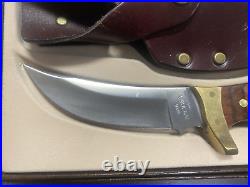 Buck Knife Rosewood Handle Kalinga 1970s With Sheath and Nice Storage Box