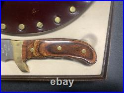 Buck Knife Rosewood Handle Kalinga 1970s With Sheath and Nice Storage Box