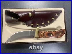 Buck Knife Rosewood Handle Kalinga 1970s With Sheath and Nice Storage Box