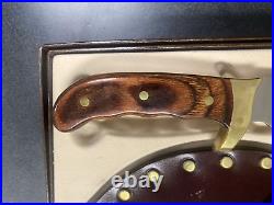 Buck Knife Rosewood Handle Kalinga 1970s With Sheath and Nice Storage Box