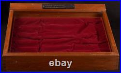 Buck Knives Dovetailed Wood Case Box Advertising Salesman Store Display Vintage