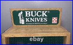 Buck Knives & Purina-Store/Dealer Display Case-Advertising Knife Sign