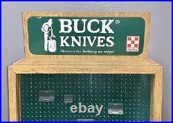 Buck Knives & Purina-Store/Dealer Display Case-Advertising Knife Sign