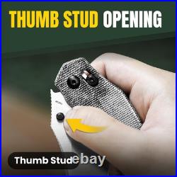 Bulldog Folding Pocket Knife, 3 Sheepsfoot Blade Folding Knife, 154CM Steel Bulldog Folding Pocket Knife, 3 Sheepsfoot Blade Folding Knife, 154CM Steel
