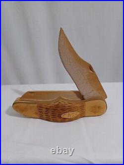 CASE Knife Store Display Wooden Hand-Carved Knife RARE. EXCELLENT COND