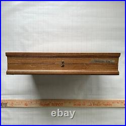 CASE XX COLLECTOR'S CASE VINTAGE 70s Wood Box Knife Display Storage NM