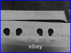 CASE XX Kitchen Knives CHEF 635, Freeze Cut, 630, 636, 7 Pieces incl Wood Block