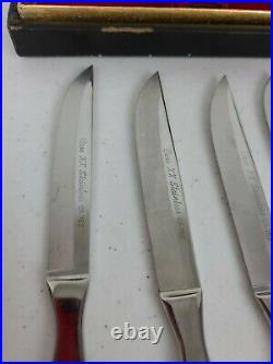 CASE XX Stainless Steel Steak Knife Set of 6 in Storage Case CA-752 (Case Flaws)
