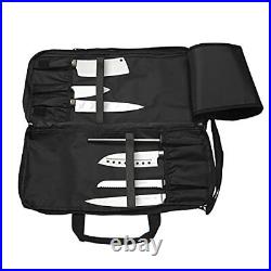 CHEF KNIFE BAG Holds 20 Knives Large Zippered Compartment Kitchen Tool EVERPRIDE