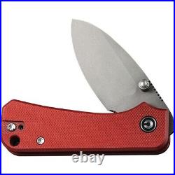 CIVIVI -new Baby Banter-burgundy G-10 Scales Nitro V Steel Blade+pocket Clip