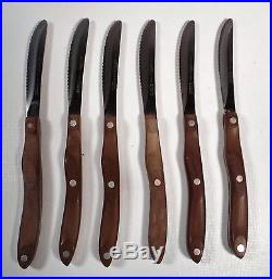 CUTCO- 12 pcs Set STEAK KNIVES- Serrated # 1059-Pat # 2147079-Wood Storage Case