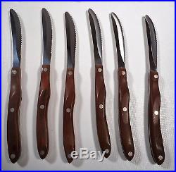 CUTCO- 12 pcs Set STEAK KNIVES- Serrated # 1059-Pat # 2147079-Wood Storage Case